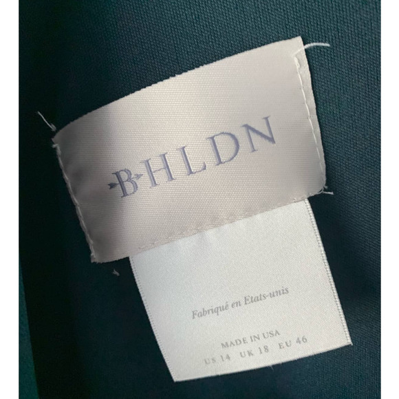 NWT BHLDN Valdis Dark Green Midi Dress - Picture 8 of 9
